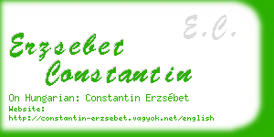 erzsebet constantin business card