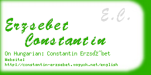 erzsebet constantin business card